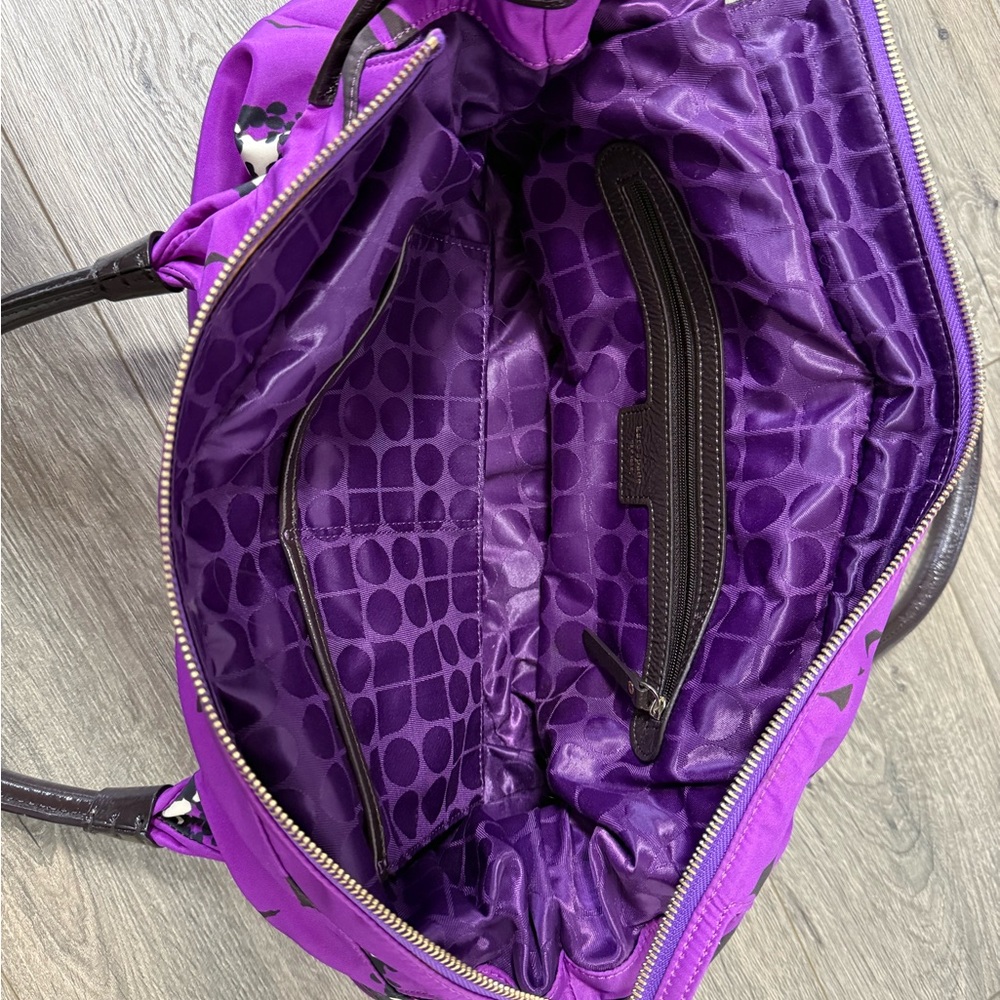 kate spade Purple Tote with Black Trim - Picture 5 of 7